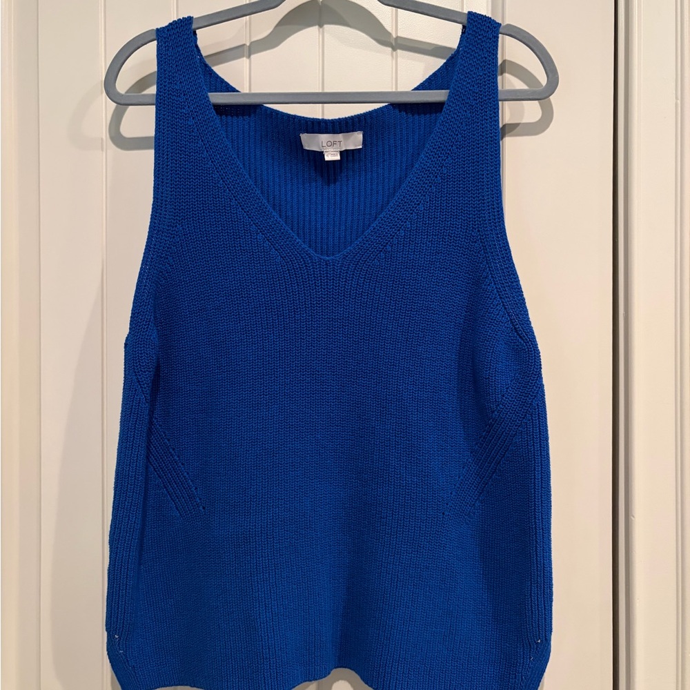 LOFT Royal Blue Knit Top